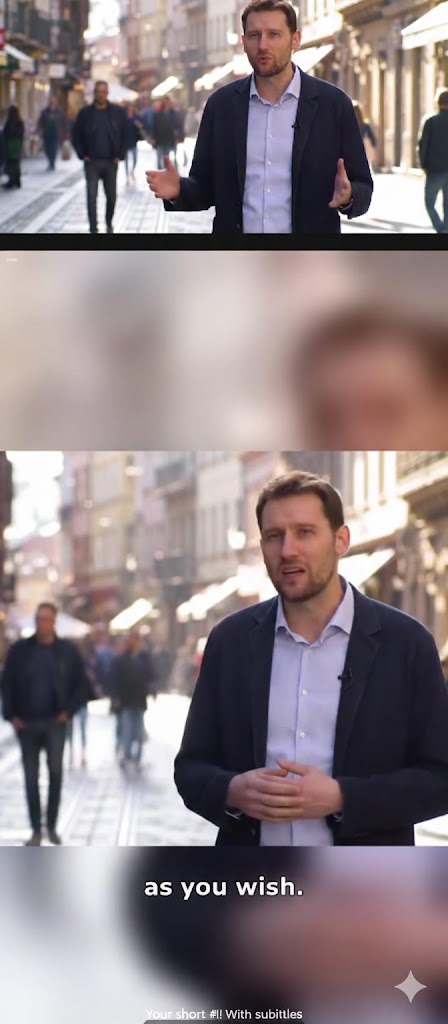 Before and after video transformation